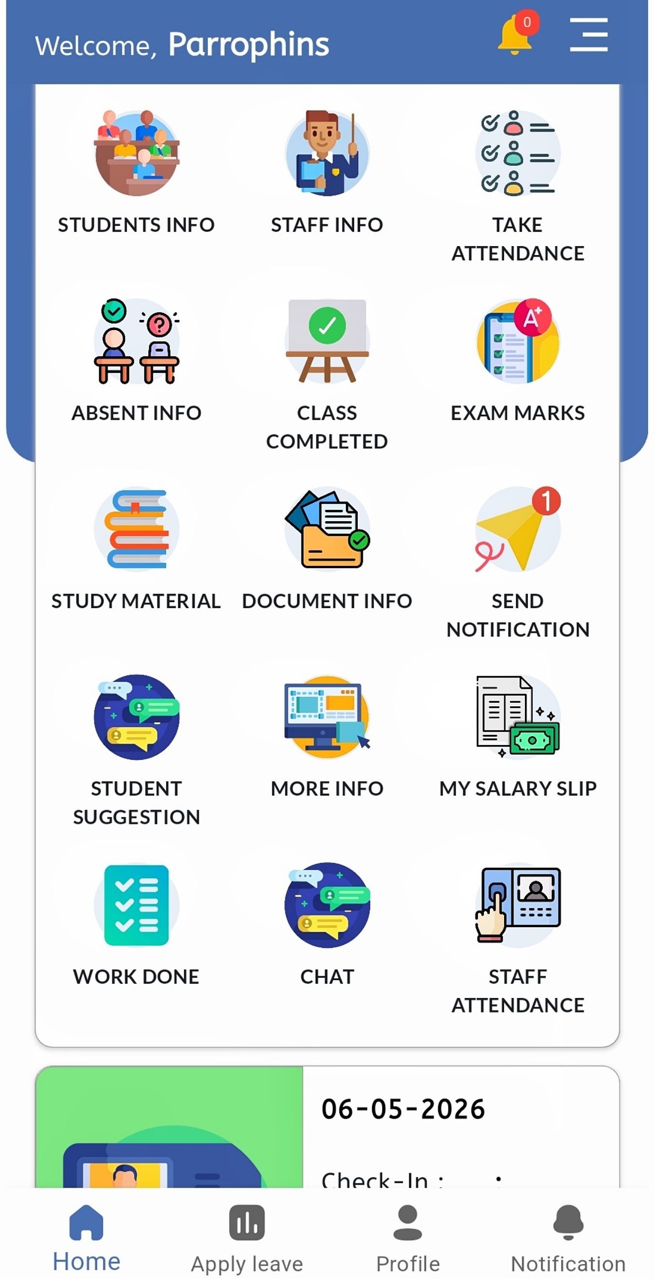 Staff Mobile App