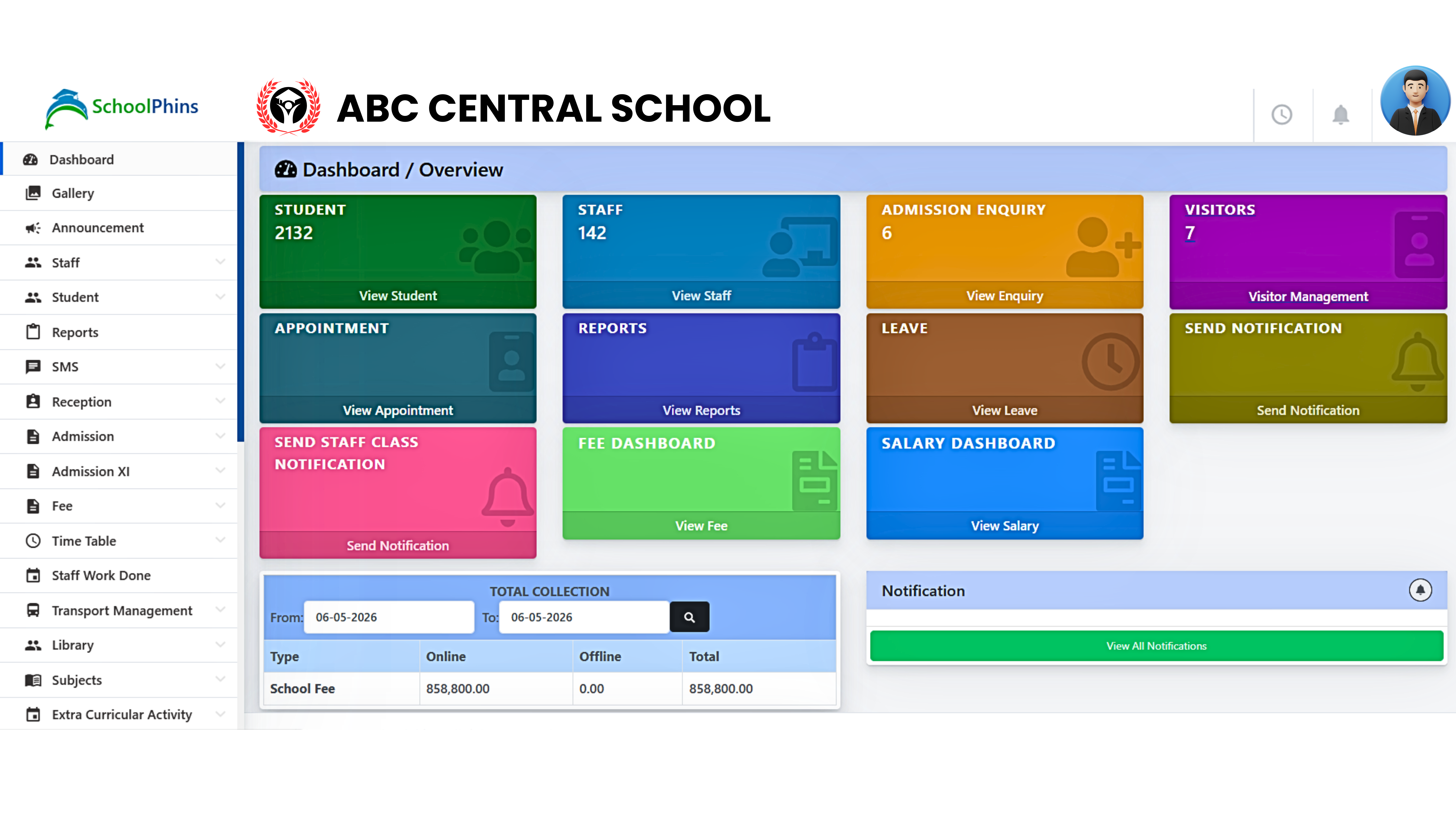 Admin Web Portal